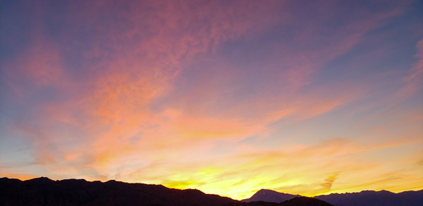 Eastern Sierra sunset